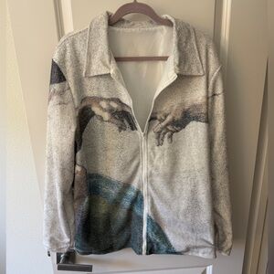 Artistic Print Lightweight Jacket